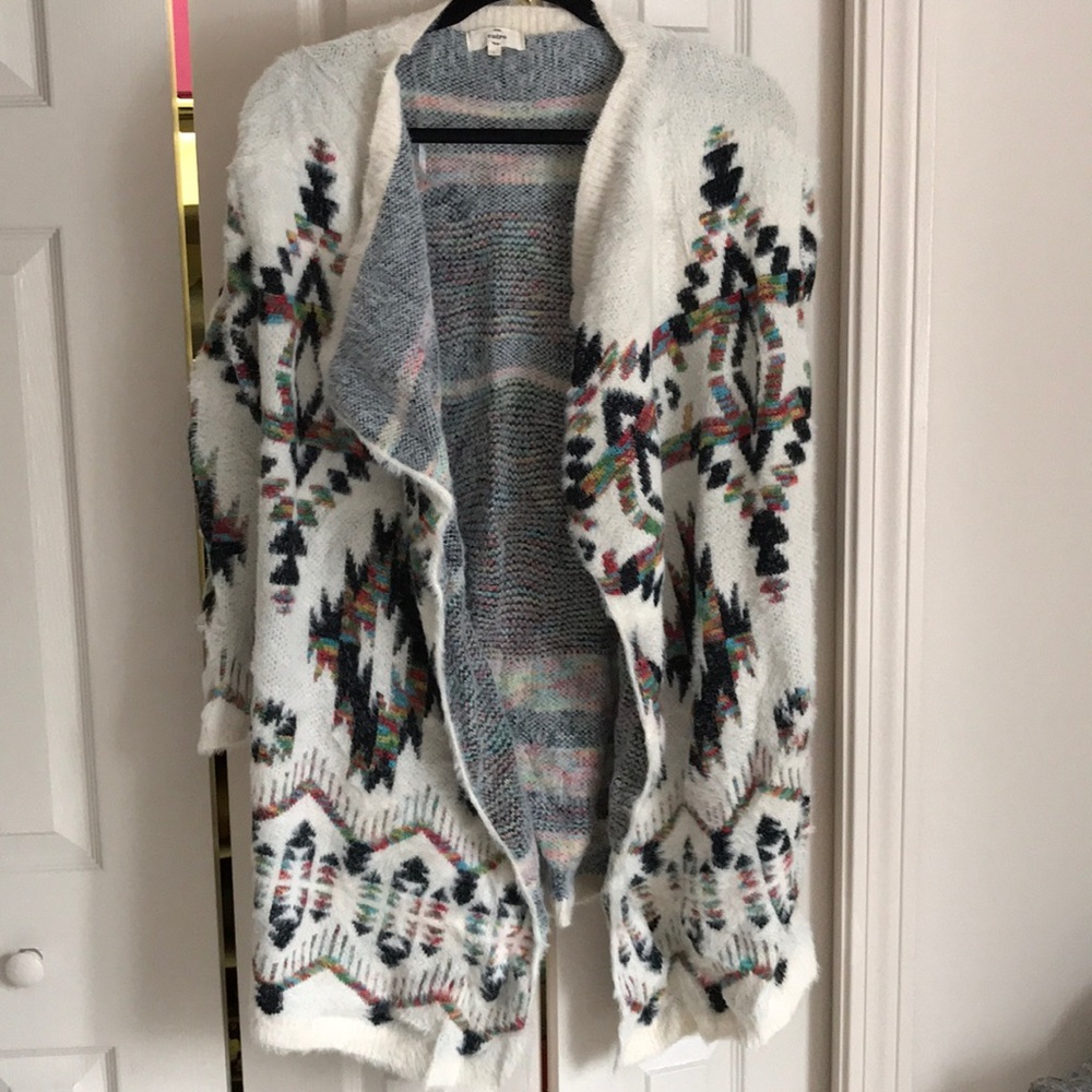 Luca&Gray Aztec Print Open Sweater